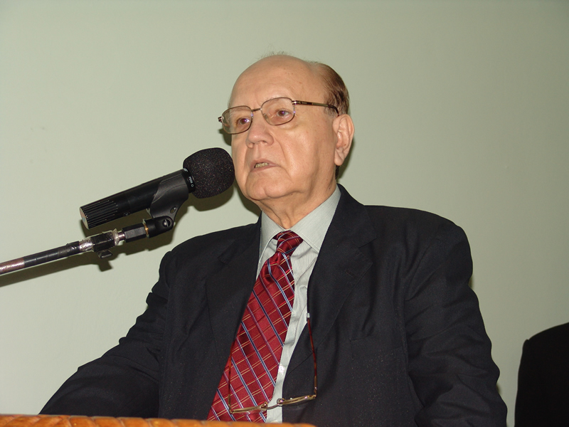 El Pte. del TSJE, Ministro Juan Manuel Morales en la apertura del acto.