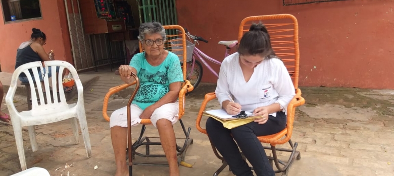 Registro Electoral de Guarambaré visita a posibles beneficiarios de la Mesa Accesible