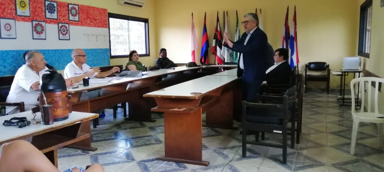 Vicedirector del Registro Electoral se reunió con funcionarios de Mariano Roque Alonso