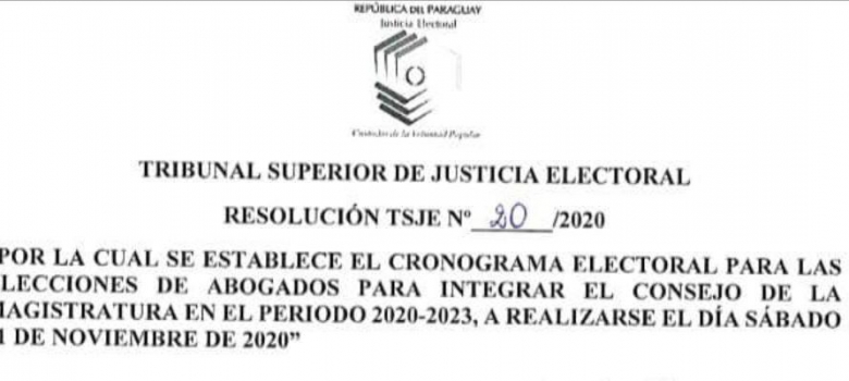 TSJE formaliza Cronograma Electoral para Elecciones del Consejo de la Magistratura