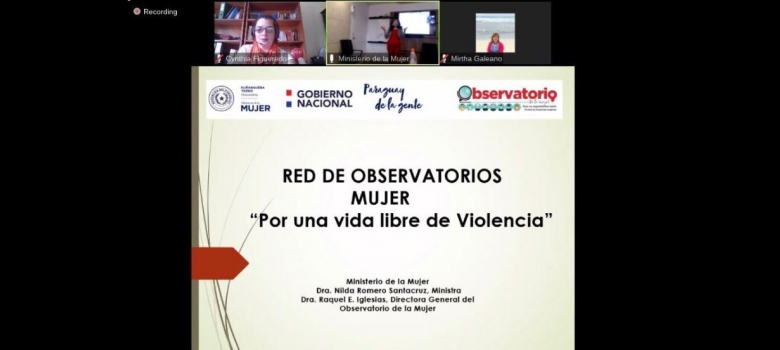 Justicia Electoral participa de la Red de Observatorios organizada por el Ministerio de la Mujer 