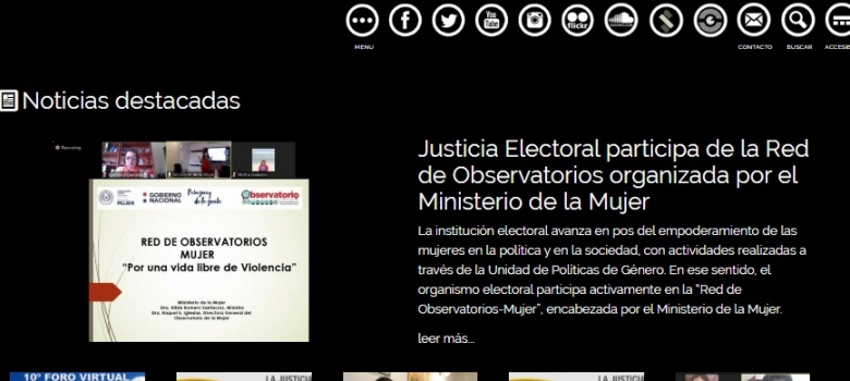 Sitio web de la Justicia Electoral cuenta con herramientas de accesibilidad visual