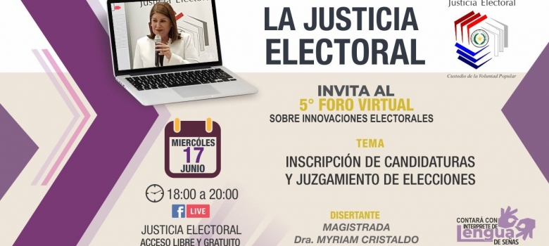 Justicia Electoral prepara foro sobre Juzgamiento de Elecciones e Inscripción de candidatos