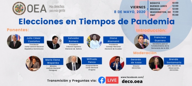Importante encuentro virtual entre autoridades de organismos electorales de América Latina