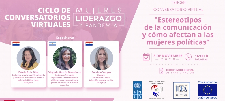 Tercer Conversatorio sobre Mujeres Líderes en pandemia se realizará el 3 de noviembre