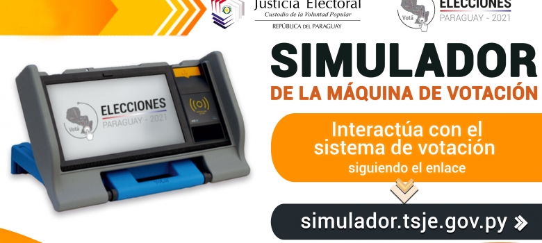 Ciudadanía cuenta con simulador de la Máquina de Votación en la web de la Justicia Electoral