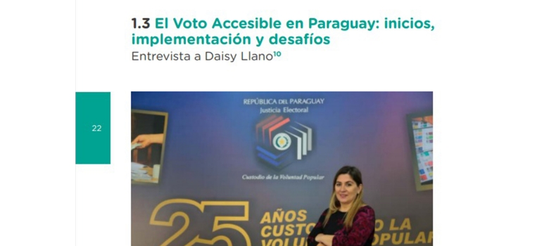Voto Accesible fue destacado en revista electoral de renombre internacional