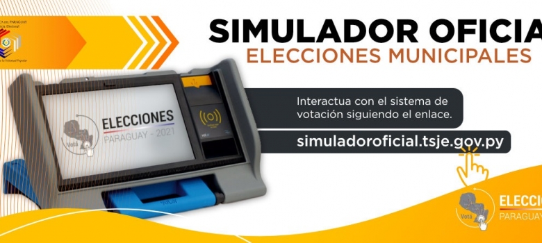 Simulador con candidaturas reales para Elecciones Municipales disponible en la web de la Justicia Electoral