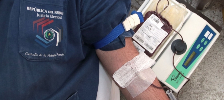 Funcionarios de la Justicia Electoral se adhieren a la campaña “Donar sangre salva vidas”