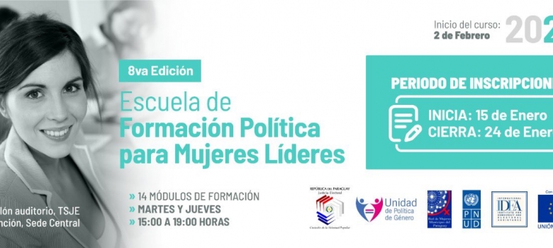 8va Edición de la Escuela de Formación Política para Mujeres Líderes inicia en febrero