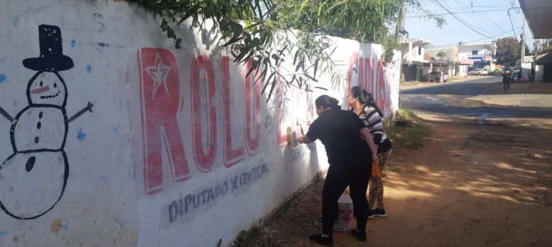 Retiran propaganda electoral extemporánea en Luque