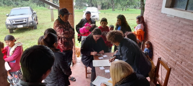 Inscriben en el RCP a miembros de comunidades indígenas de Caazapá