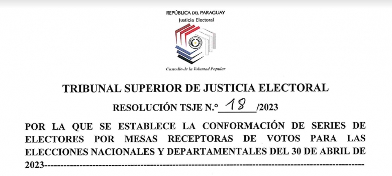 TSJE establece cantidad de electores por mesa para las Elecciones Nacionales