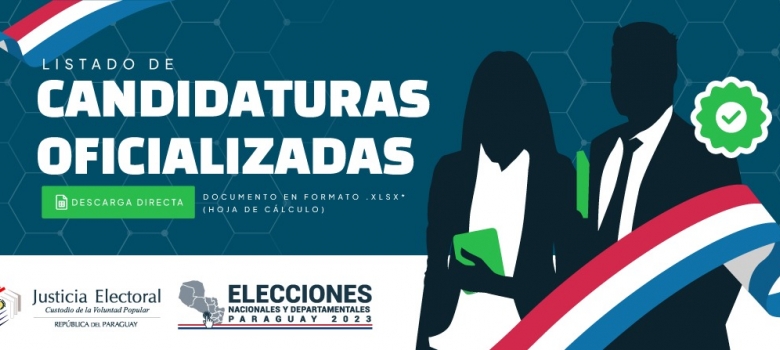 Nómina de candidatos oficializados para las Nacionales disponible para descarga