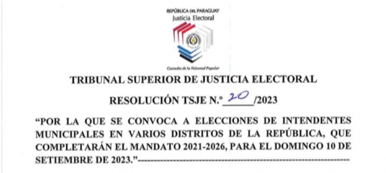 TSJE convoca a Elecciones Municipales en más distritos