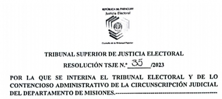 TSJE designa magistrados interinos para el Tribunal Electoral de Misiones