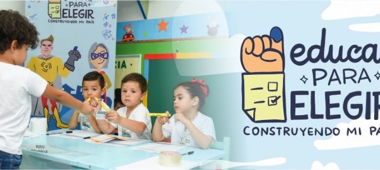 “Educar para Elegir” enseña a niños, niñas y adolescentes sobre el sistema electoral