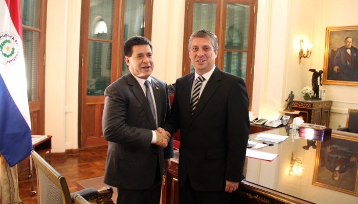 Visita Protocolar del Ministro Jaime Bestard al Presidente de la RepÃºblica Horacio Cartes