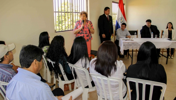 Ministra del TSJE brinda respaldo al trabajo de los funcionarios de CanindeyÃº