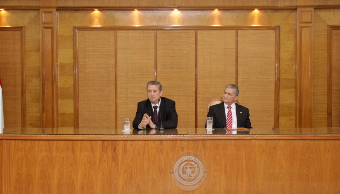 Presidente del TSJE y autoridades de la Justicia Electoral realizaron mesa de trabajo sobre normas de prevenciÃ³n