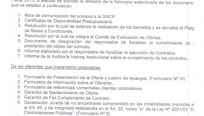 En abril, el TSJE remitiÃ³ a la ContralorÃ­a las documentaciones referentes a pagos de viÃ¡ticos y pasajes