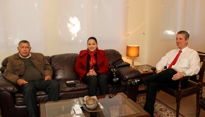 Gobernador y Diputada por San Pedro se reunieron con el Presidente del TSJE con relaciÃ³n a seguridad y elecciones en TacuatÃ­