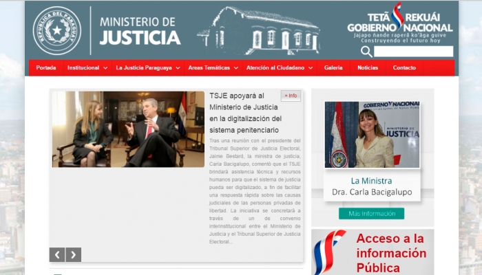 CooperaciÃ³n tÃ©cnica de la Justicia Electoral permitirÃ¡ digitalizaciÃ³n el sistema penitenciario, anuncia Ministerio de Justicia