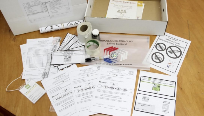 PDP tiene listo modelo del boletÃ­n de votos y maletines electorales para sus Internas en Bella Vista Norte