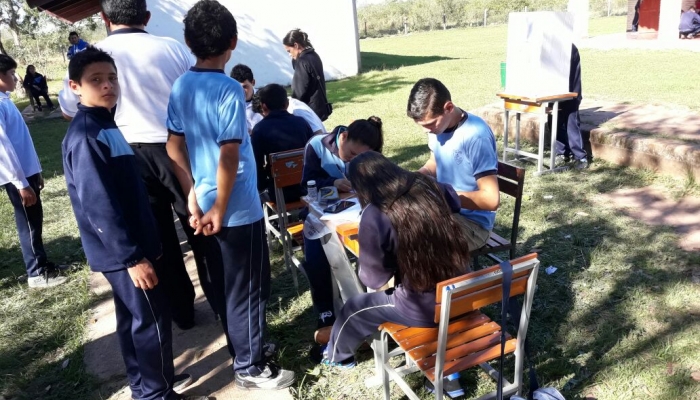 Alumnos de colegio sanpedrano eligieron a sus autoridades con acompaÃ±amiento de  la  Justicia Electoral 