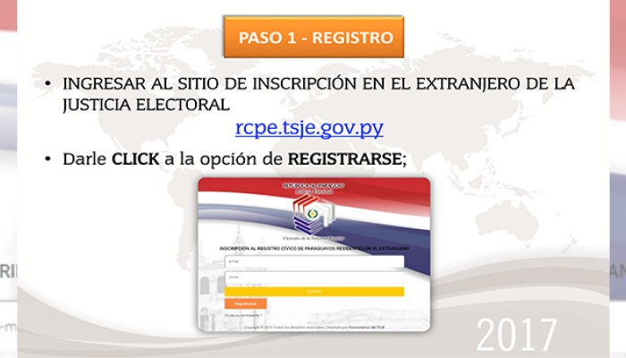 EstÃ¡ habilitada la web para la inscripciÃ³n en el RCPe de paraguayos residentes en el exterior