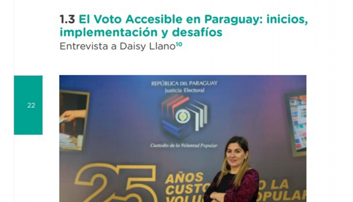 Voto Accesible fue destacado en revista electoral de renombre internacional