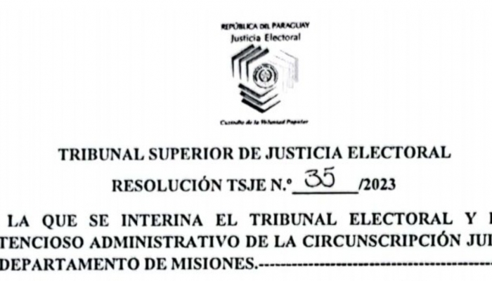 TSJE designa magistrados interinos para el Tribunal Electoral de Misiones