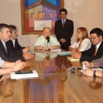 La reunión fue presidida por el Vicepresidente del TSJE, Ministro Juan Manuel Morales acompañado de Directores y apoderados..