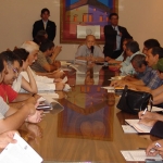 La reunión fue presidida por el Vice Pte. del TSJE, Ministro Juan Manuel Morales.