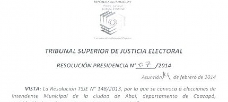  TSJE resolvió habilitar Tribunal y Juzgados Electorales de Guairá y Caazapá