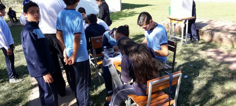 Alumnos de colegio sanpedrano eligieron a sus autoridades con acompañamiento de  la  Justicia Electoral 