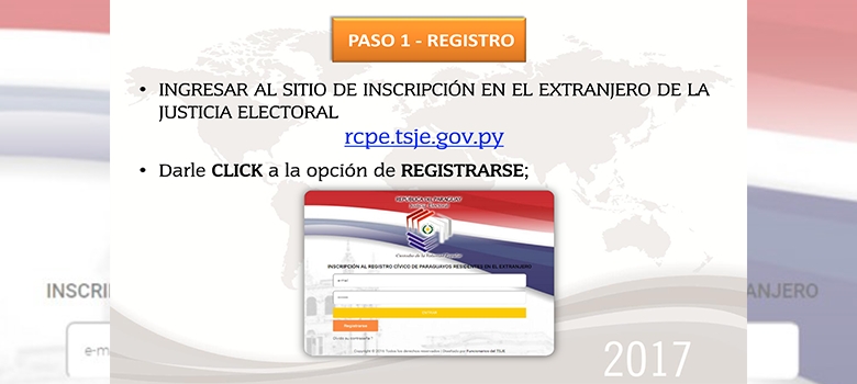 Está habilitada la web para la inscripción en el RCPe de paraguayos residentes en el exterior
