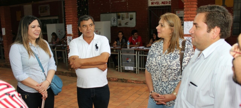 Directores de la Justicia Electoral acompañan desarrollo de Internas desde los locales de votación