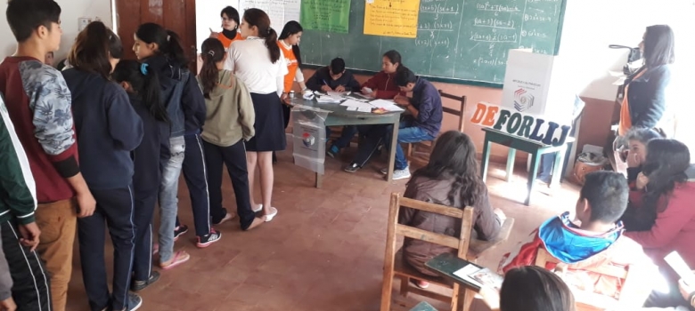 Programa de educación cívico electoral llega a niños de la Escolar Básica de Villarrica  
