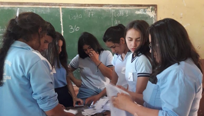 Estudiantes de Tacuati eligen autoridades estudiantiles con acompaÃ±amiento de la Justicia Electoral