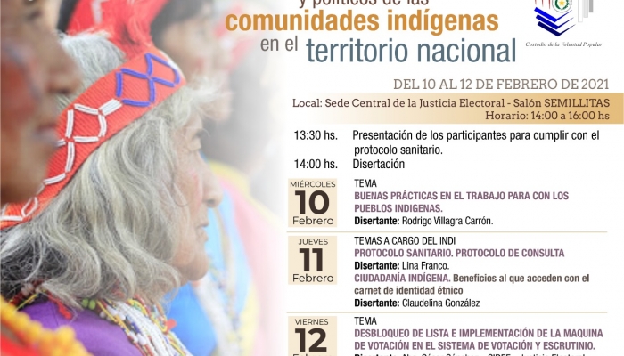 TSJE y el INDI firmarÃ¡n convenio para fomentar derechos civiles y polÃ­ticos de los pueblos indÃ­genas 