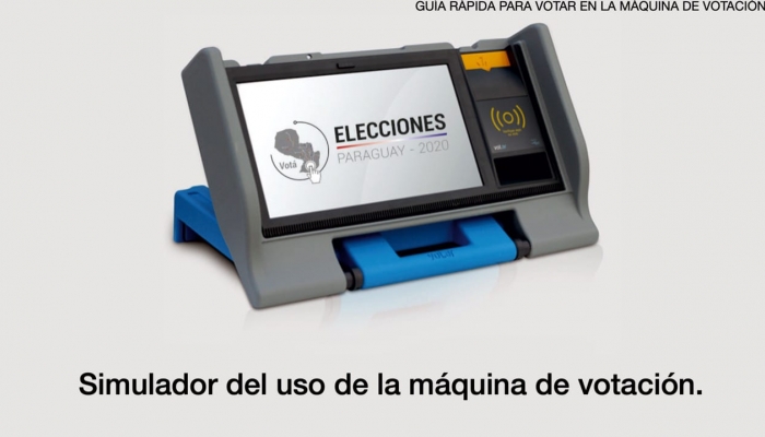 Simulador de la mÃ¡quina de votaciÃ³n sigue disponible en el portal web de la Justicia Electoral 