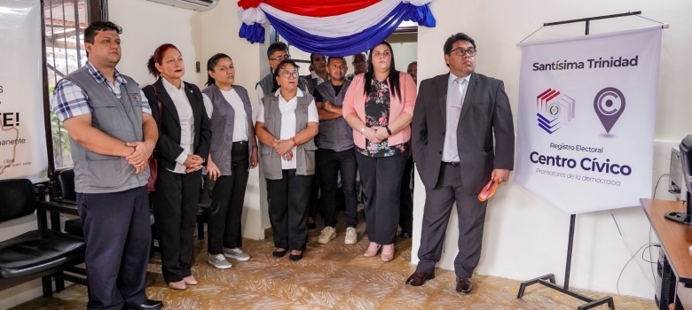 Justicia Electoral inaugura Centro Cívico en Santísima Trinidad