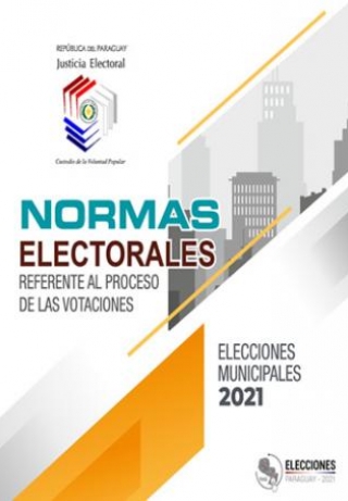Libro Normas Electorales referente al proceso de las votaciones - Elecciones Municipales 2021