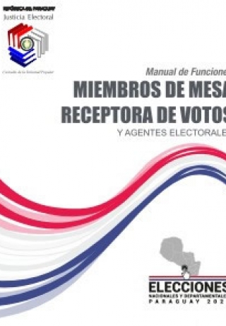 Libro Manual de funciones Miembros de Mesa Receptora de Votos - Internas Partidarias 2022
